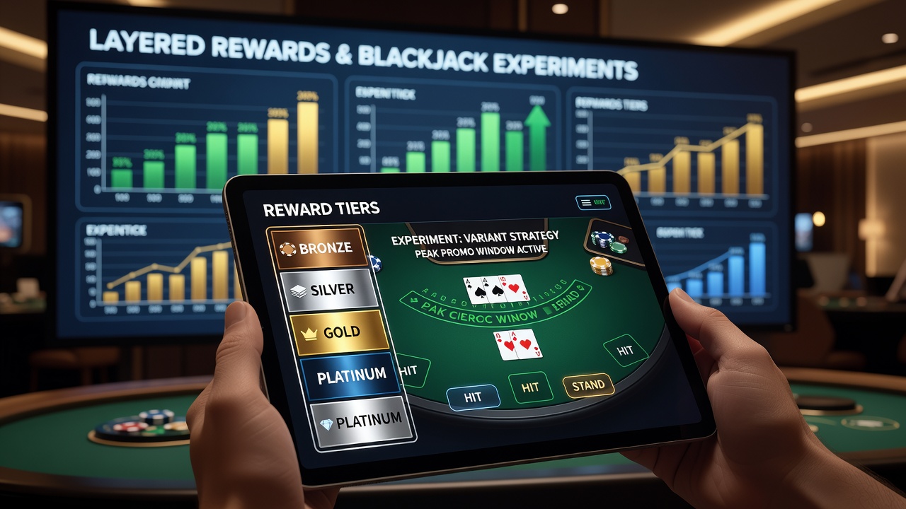 Gestaffelte Belohnungsebenen und Blackjack-Experimente auf mobilen Geräten