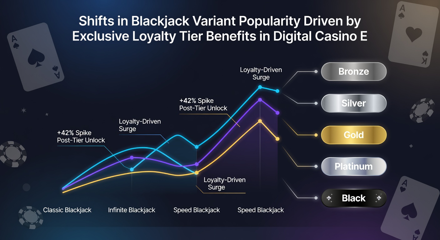 Spieler an einem digitalen Blackjack-Tisch mit Treuelevel-Anzeige und exklusiven Vorteilen